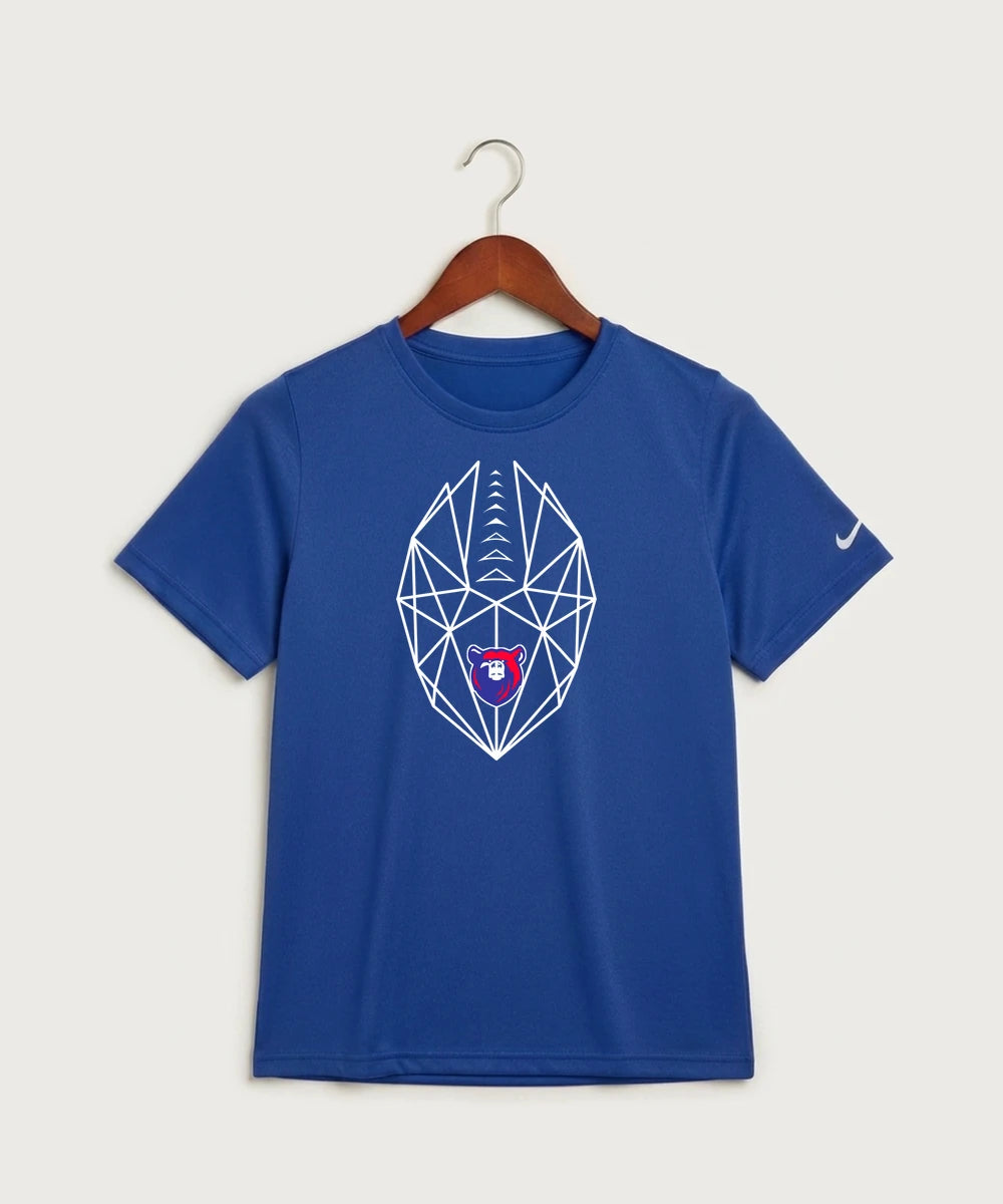 Bertha Hewitt High School Football (Boys) - Game Royal Nike Youth Swoosh Sleeve rLegend Tee NKDX8787