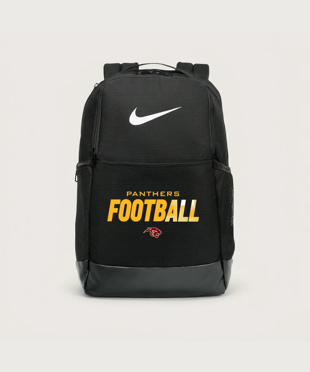 Pine Island High School Football (Boys) - Black Nike Brasilia Medium Backpack NKDH7709