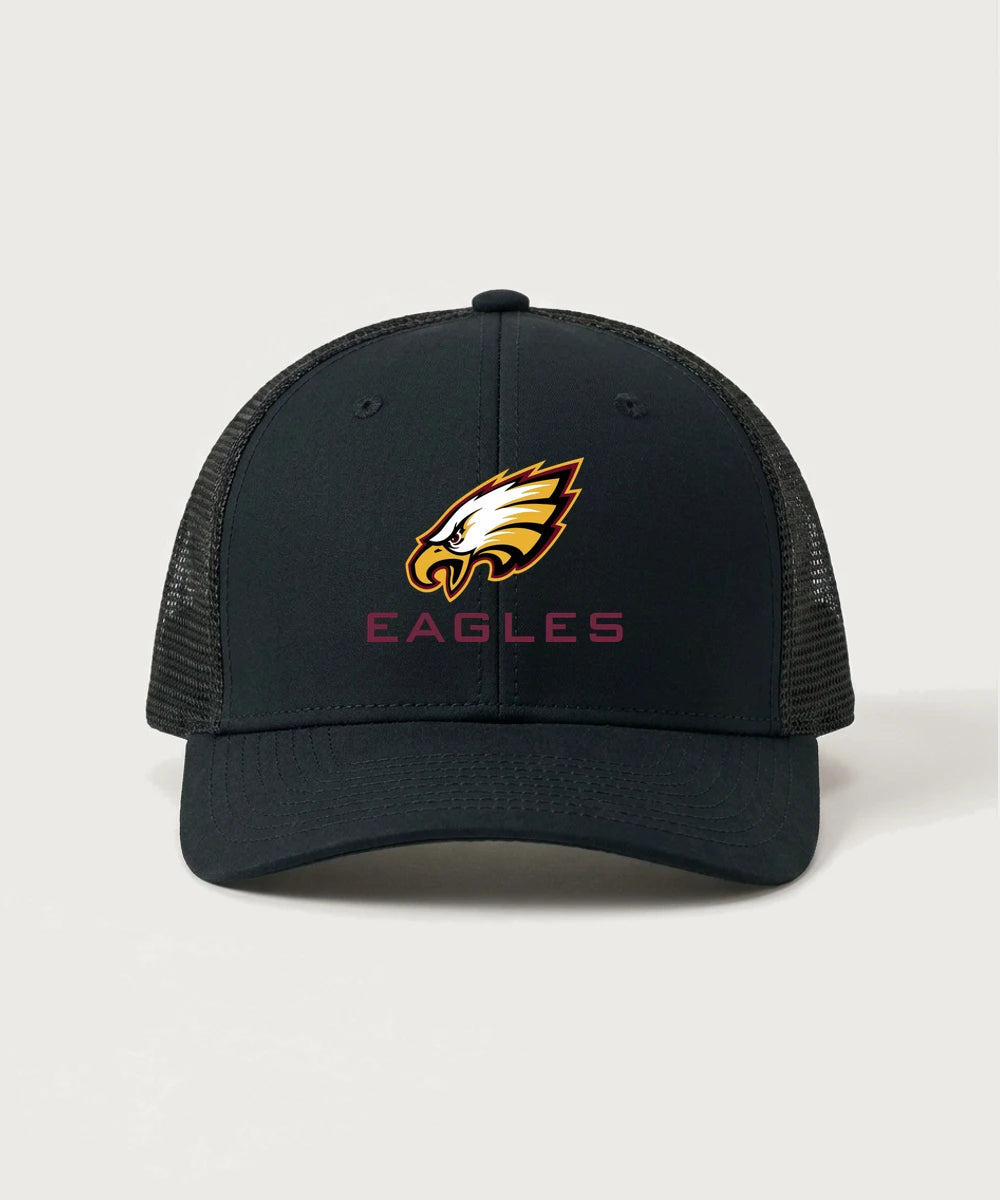 Dover-Eyota High School Volleyball (Girls) - Black/ Black Sport-Tek Club Trucker Cap STC46
