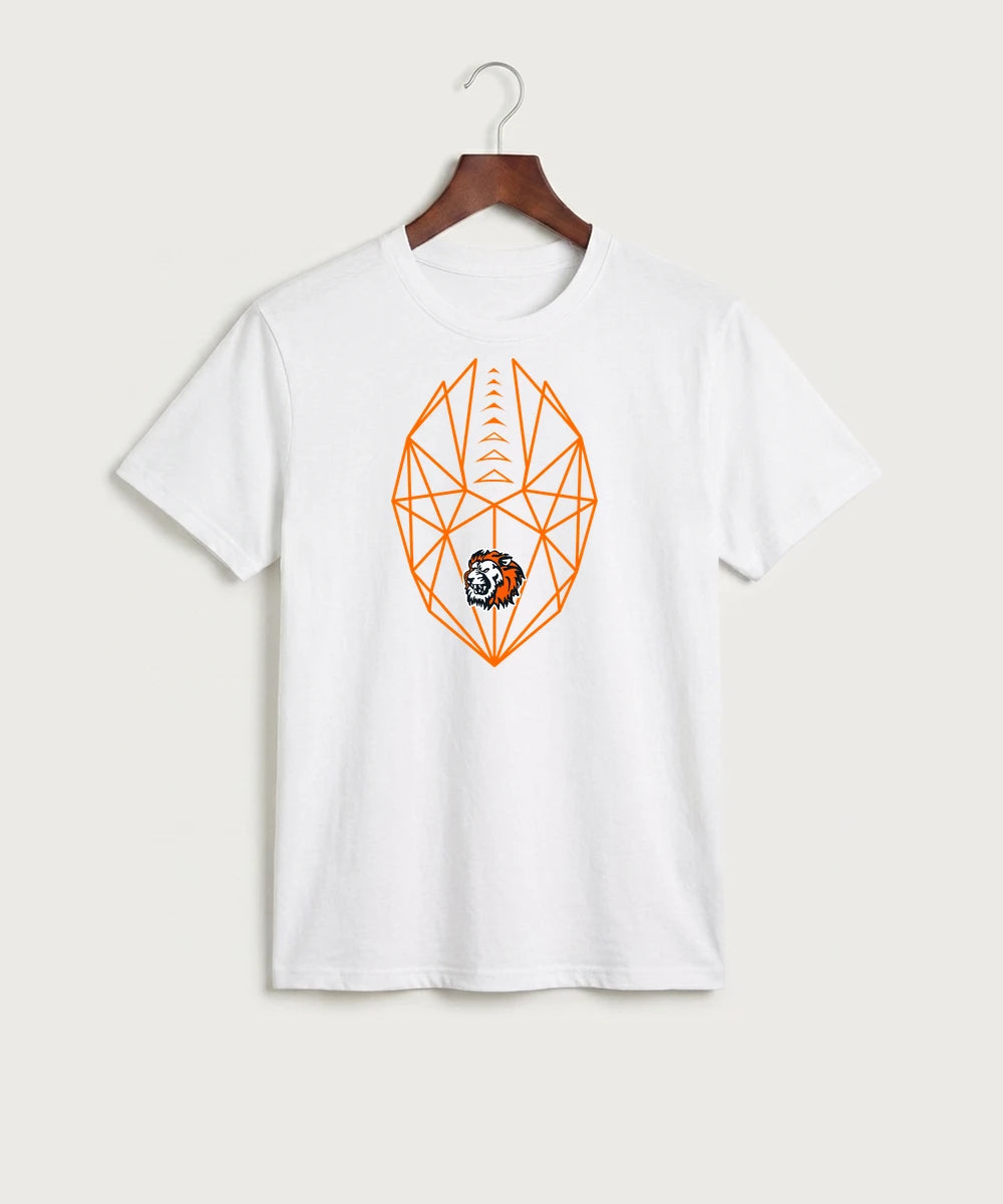 Ogilvie High School Football (Boys) - White Port & Co Core Cotton Tee. PC54