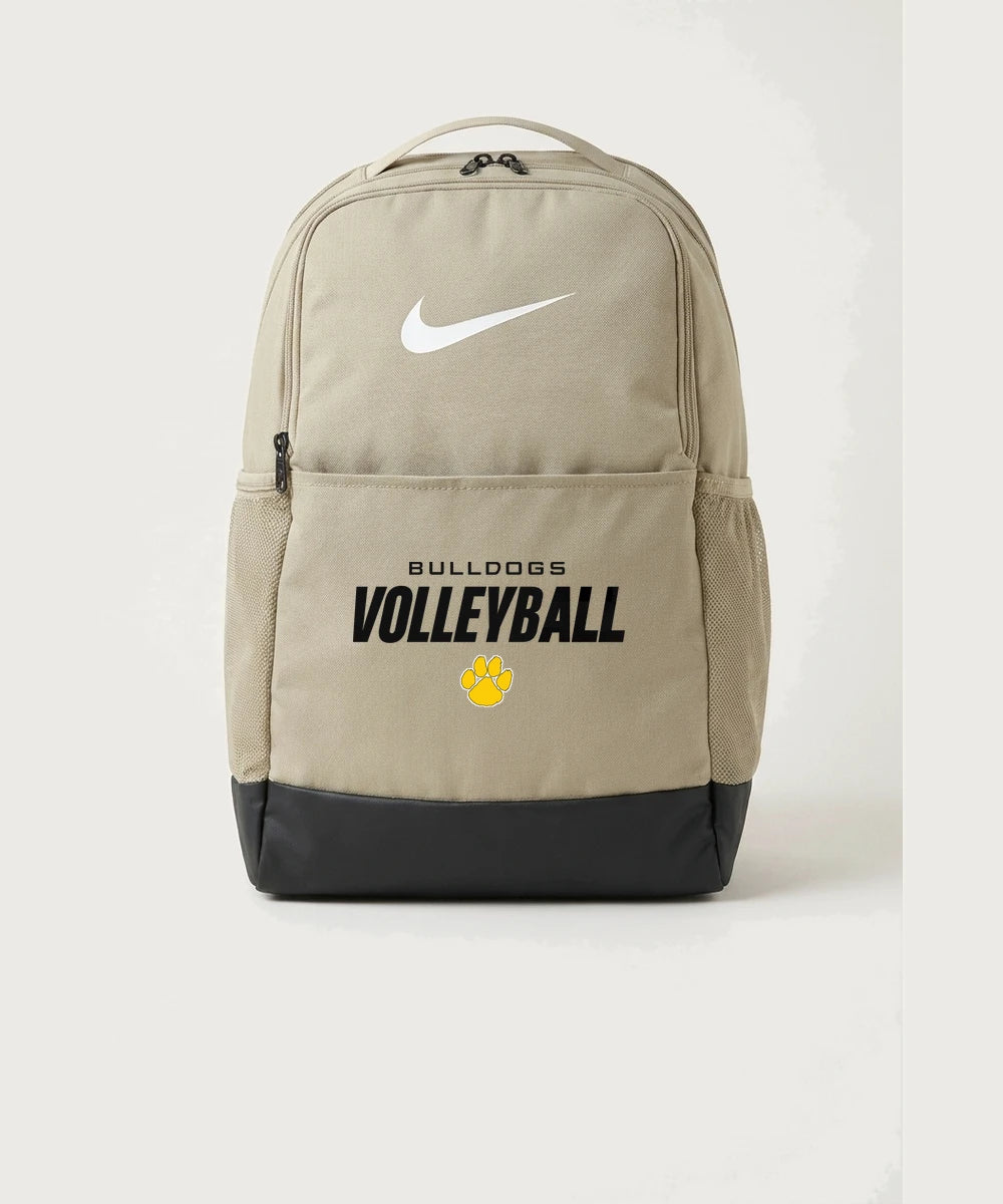 Plainview Elgin Millville H S Volleyball (Girls) - Desert Khaki Nike Brasilia Medium Backpack NKDH7709