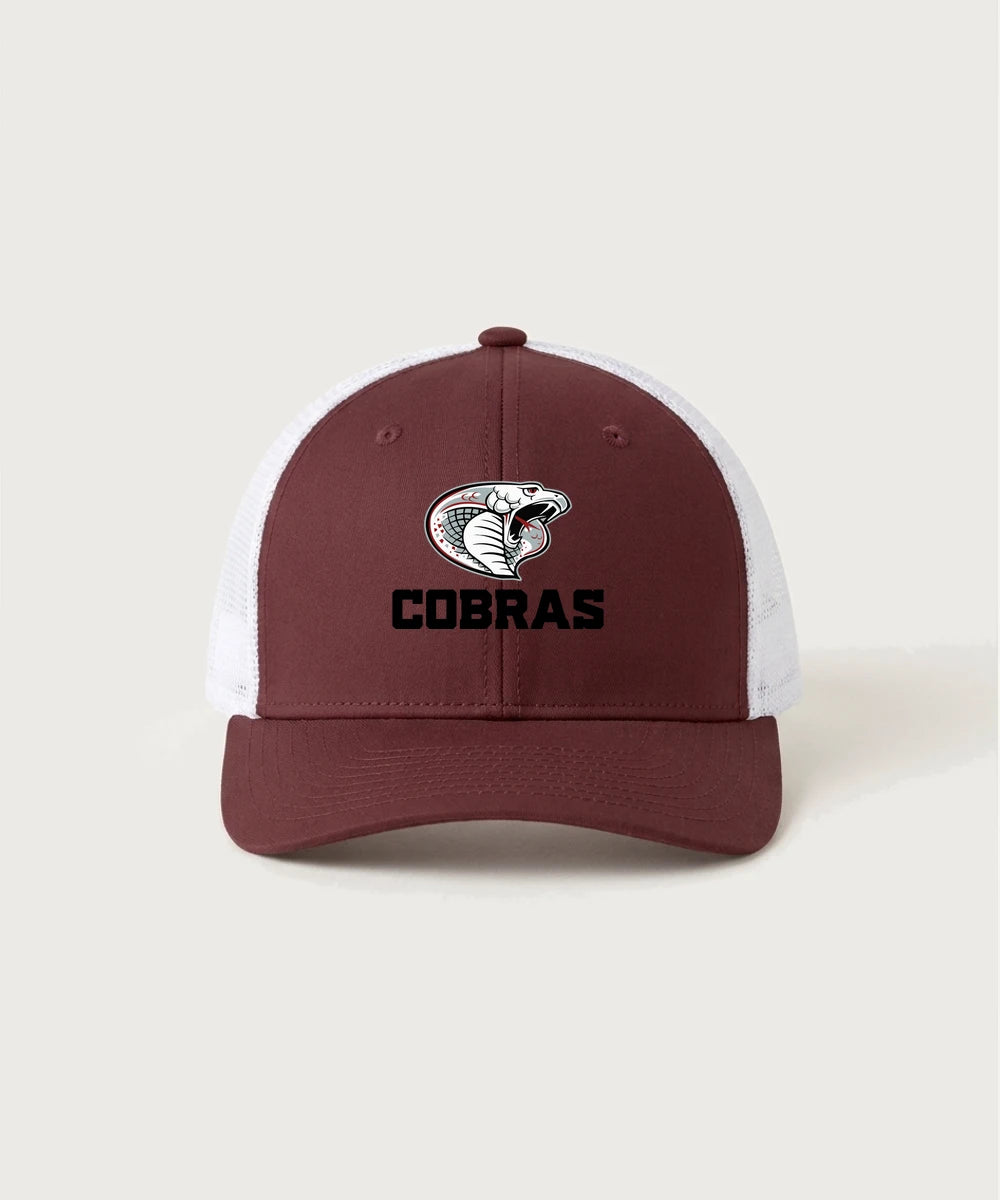 Triton High School Volleyball (Girls) - Maroon/ White Sport-Tek Club Trucker Cap STC46