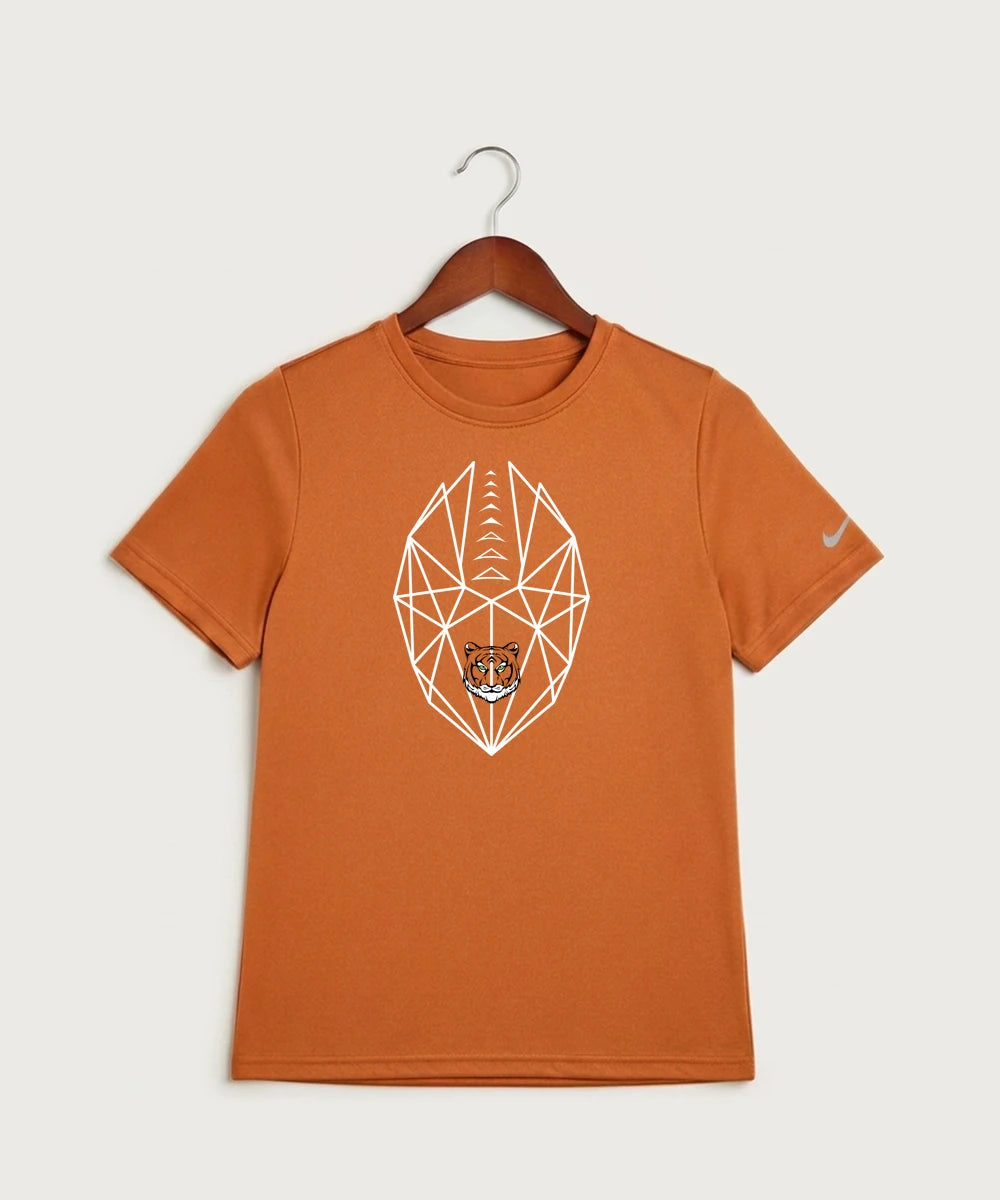 Princeton High School Football (Boys) - Desert Orange Nike Youth Swoosh Sleeve rLegend Tee NKDX8787