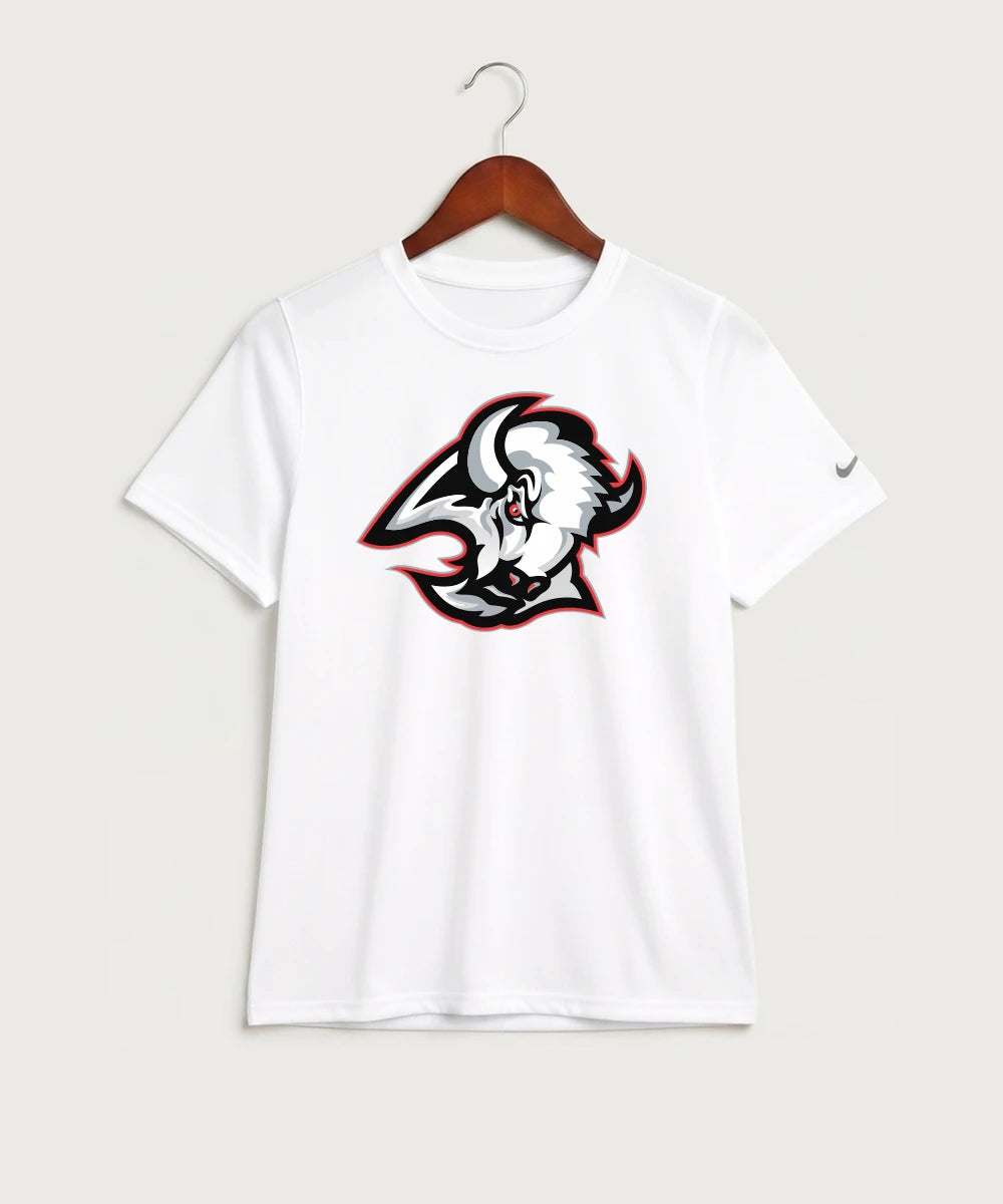Buffalo High School Football (Boys) - White Nike Youth Swoosh Sleeve rLegend Tee NKDX8787