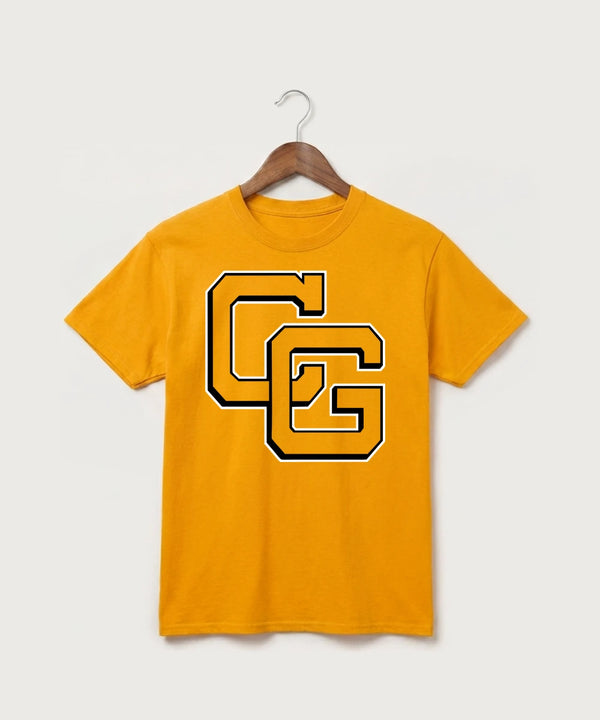 Clearbrook Gonvick High School Football (Boys) - Gold Port & Co Core Cotton Tee. PC54