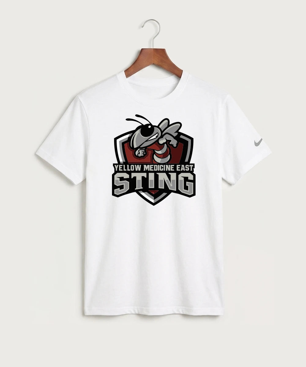 Yellow Medicine East High School Football (Boys) - White Nike Swoosh Sleeve rLegend Tee NKDX8730