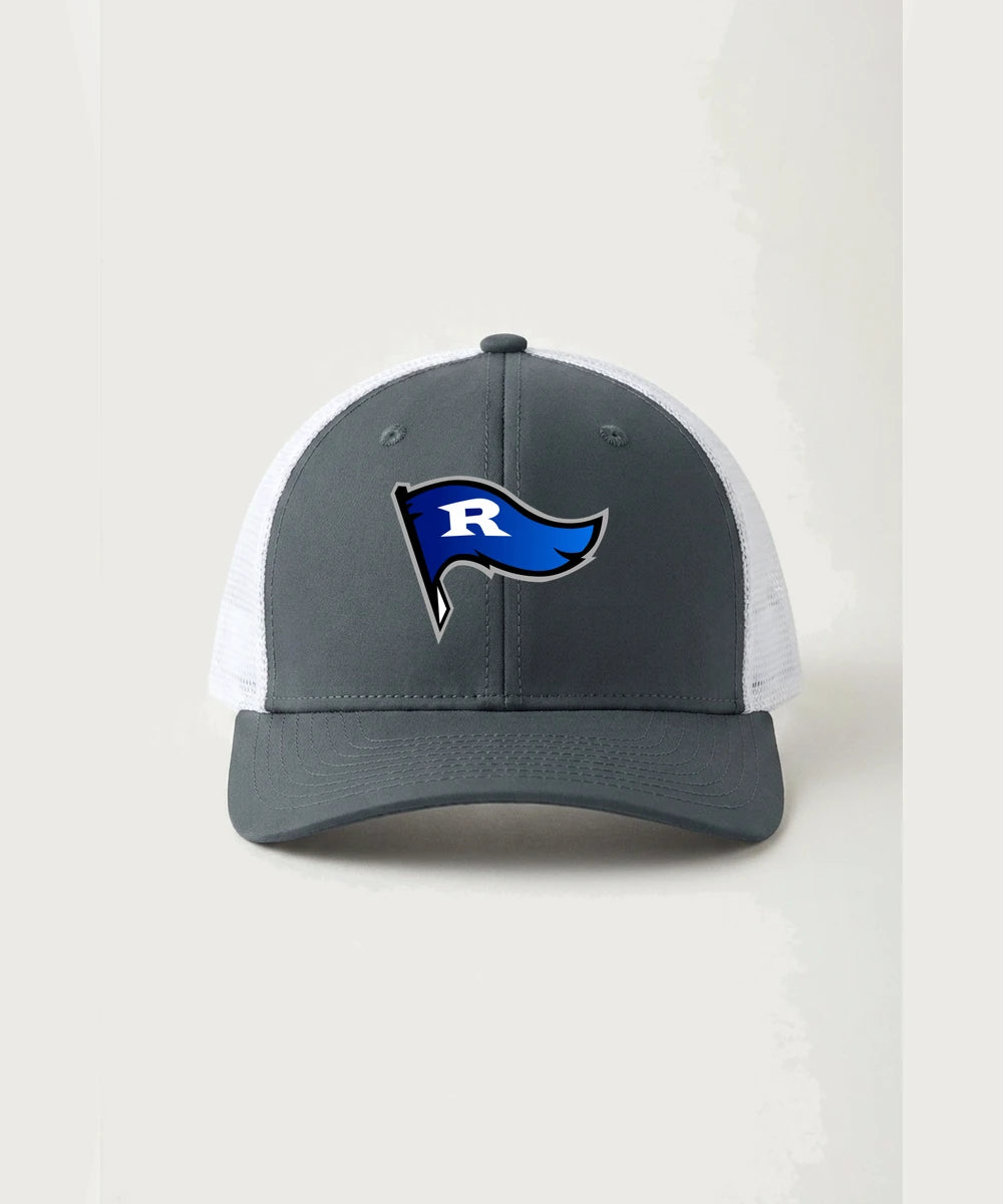 Red Lake County Central Football (Boys) - Iron Grey/ White Sport-Tek Club Trucker Cap STC46