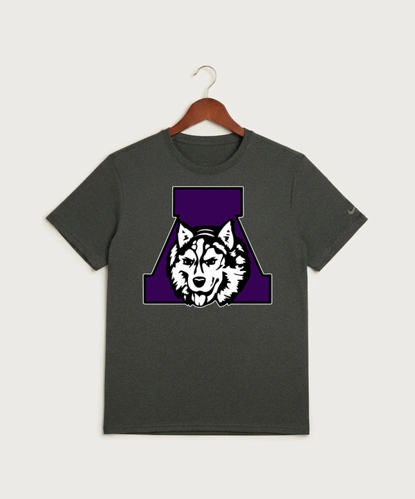 Albany High School Football (Boys) - Dark Smoke Heather Nike Swoosh Sleeve rLegend Tee NKDX8730