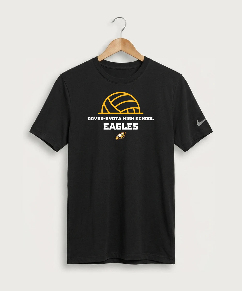 Dover-Eyota High School Volleyball (Girls) - Black Nike Swoosh Sleeve rLegend Tee NKDX8730