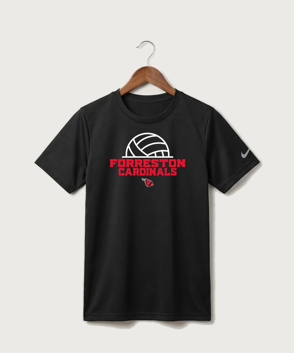 Forreston Volleyball - Black Nike Youth Swoosh Sleeve rLegend Tee NKDX8787