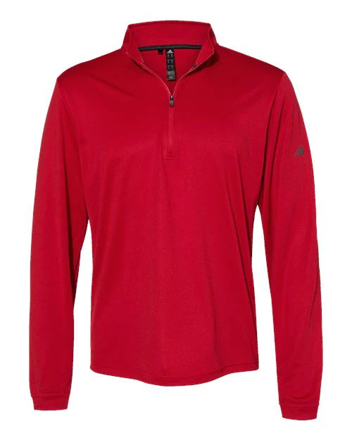 Ashwaubenon High School Football (Boys) - Power Red Men's Ultimate365 Lightweight Quarter-Zip Pullover (model)