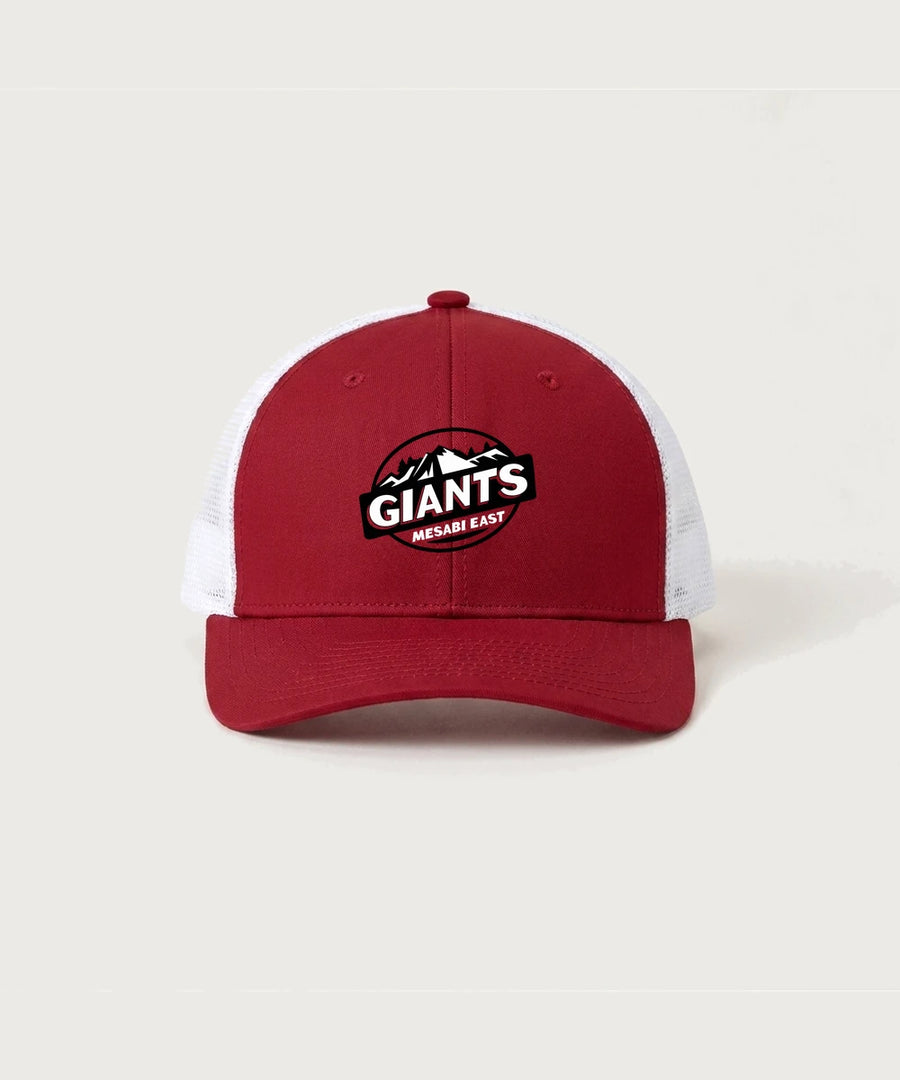 Mesabi East High School Football (Boys) - Deep Red/ White Sport-Tek Club Trucker Cap STC46