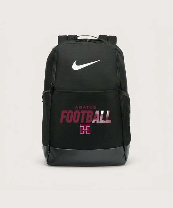Two Harbors High School Football (Boys) - Black Nike Brasilia Medium Backpack NKDH7709