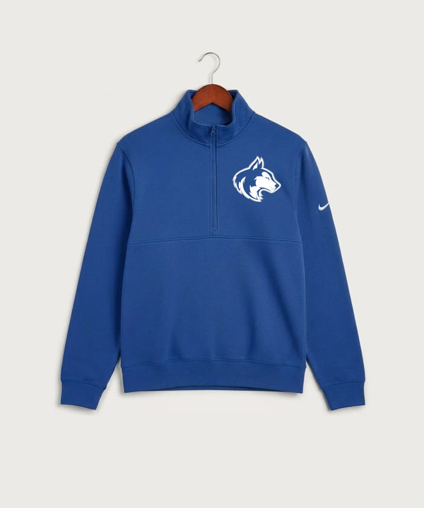 Owatonna High School Volleyball (Girls) - Game Royal Nike Club Fleece Sleeve Swoosh 1/2-Zip NKDX6718