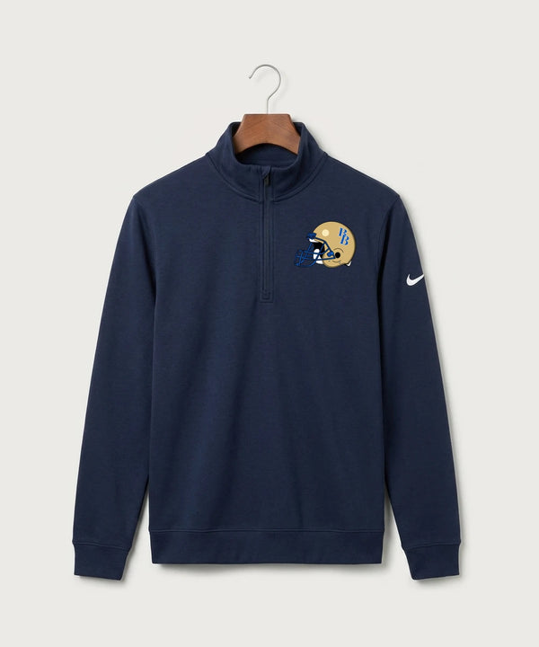 Braham Area High School Football (Boys) - Midnight Navy Nike Club Fleece Sleeve Swoosh 1/2-Zip NKDX6718