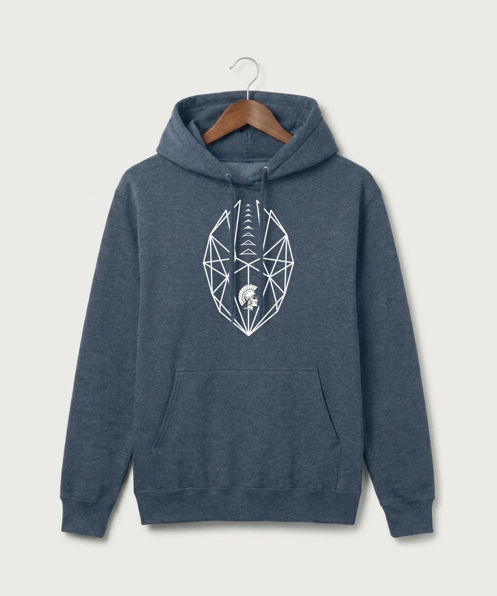 GF E2E Test 10 Player Packs - Heather Navy Port & Co Core Fleece Pullover Hooded Sweatshirt. PC78H