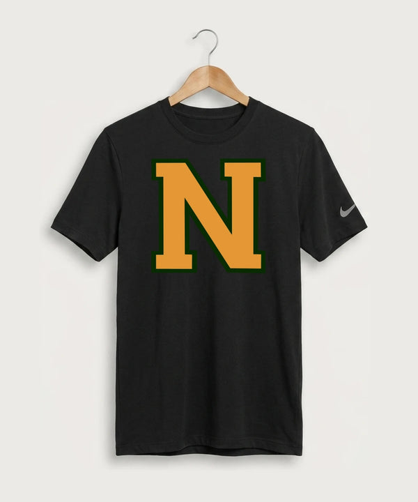 Nevis High School Volleyball (Girls) - Black Nike Swoosh Sleeve rLegend Tee NKDX8730