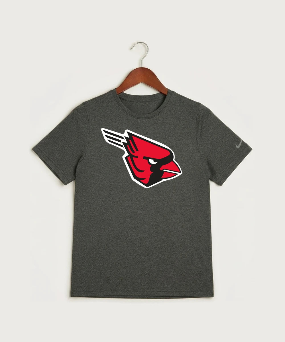 GF E2E Test 01 Wrestling - Dark Smoke Heather Nike Youth Swoosh Sleeve rLegend Tee NKDX8787