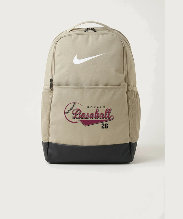 MAYBA Baseball Team Store - Desert Khaki Nike Brasilia Medium Backpack NKDH7709