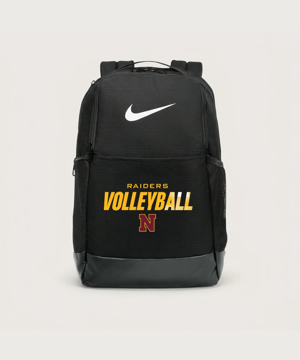 Northfield High School Volleyball (Girls) - Black Nike Brasilia Medium Backpack NKDH7709