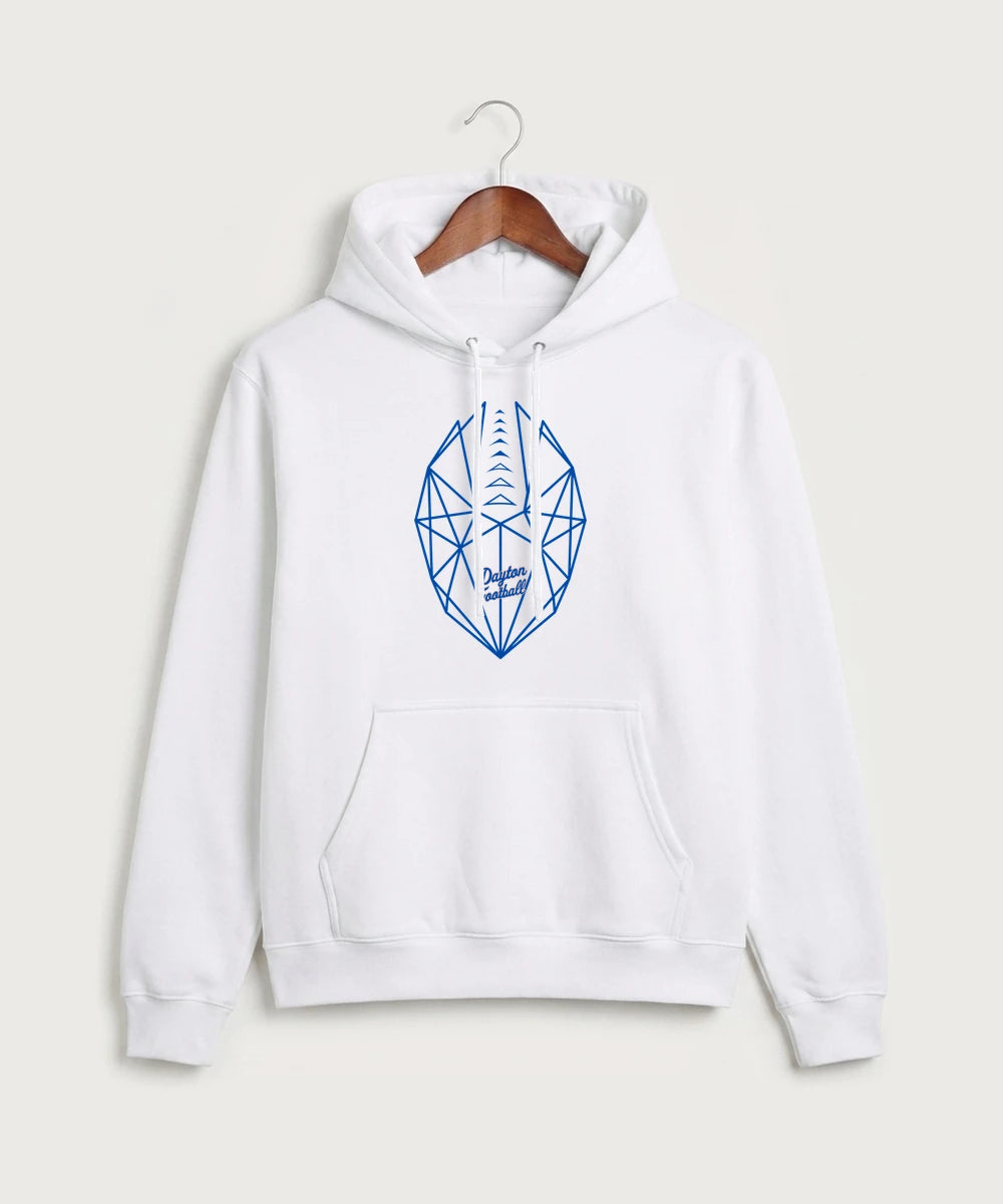 Jonathan Dayton High School Football Team Store - White Port & Co Core Fleece Pullover Hooded Sweatshirt. PC78H