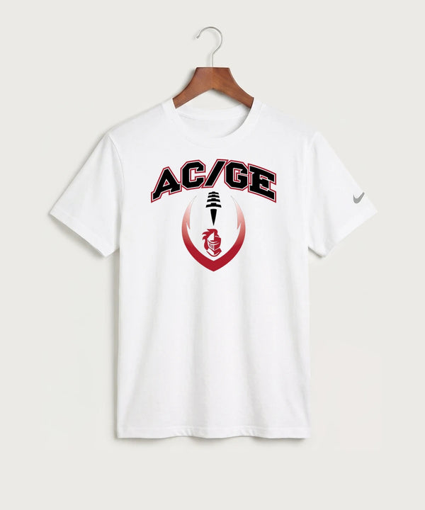 Alden-Conger-Glenville Emmons High School Football (Boys) - White Nike Swoosh Sleeve rLegend Tee NKDX8730