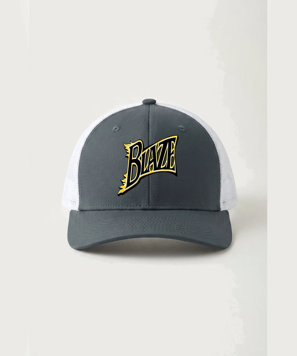 Burnsville High School Football (Boys) - Iron Grey/ White Sport-Tek Club Trucker Cap STC46