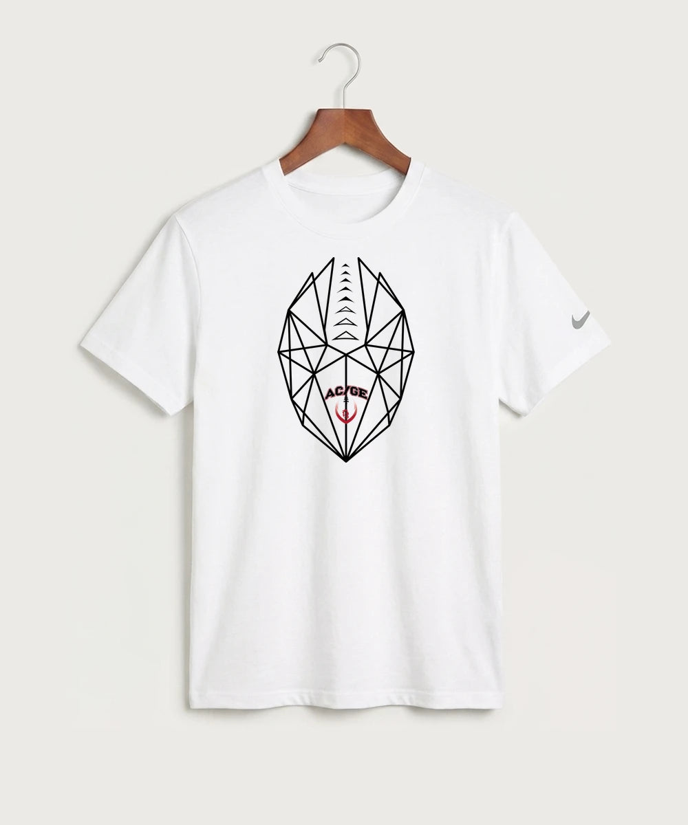 Alden-Conger-Glenville Emmons High School Football (Boys) - White Nike Swoosh Sleeve rLegend Tee NKDX8730