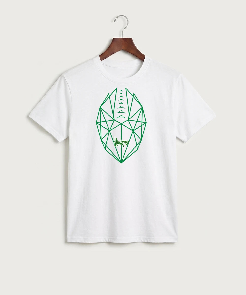 Holdingford High School Football (Boys) - White Port & Co Core Cotton Tee. PC54