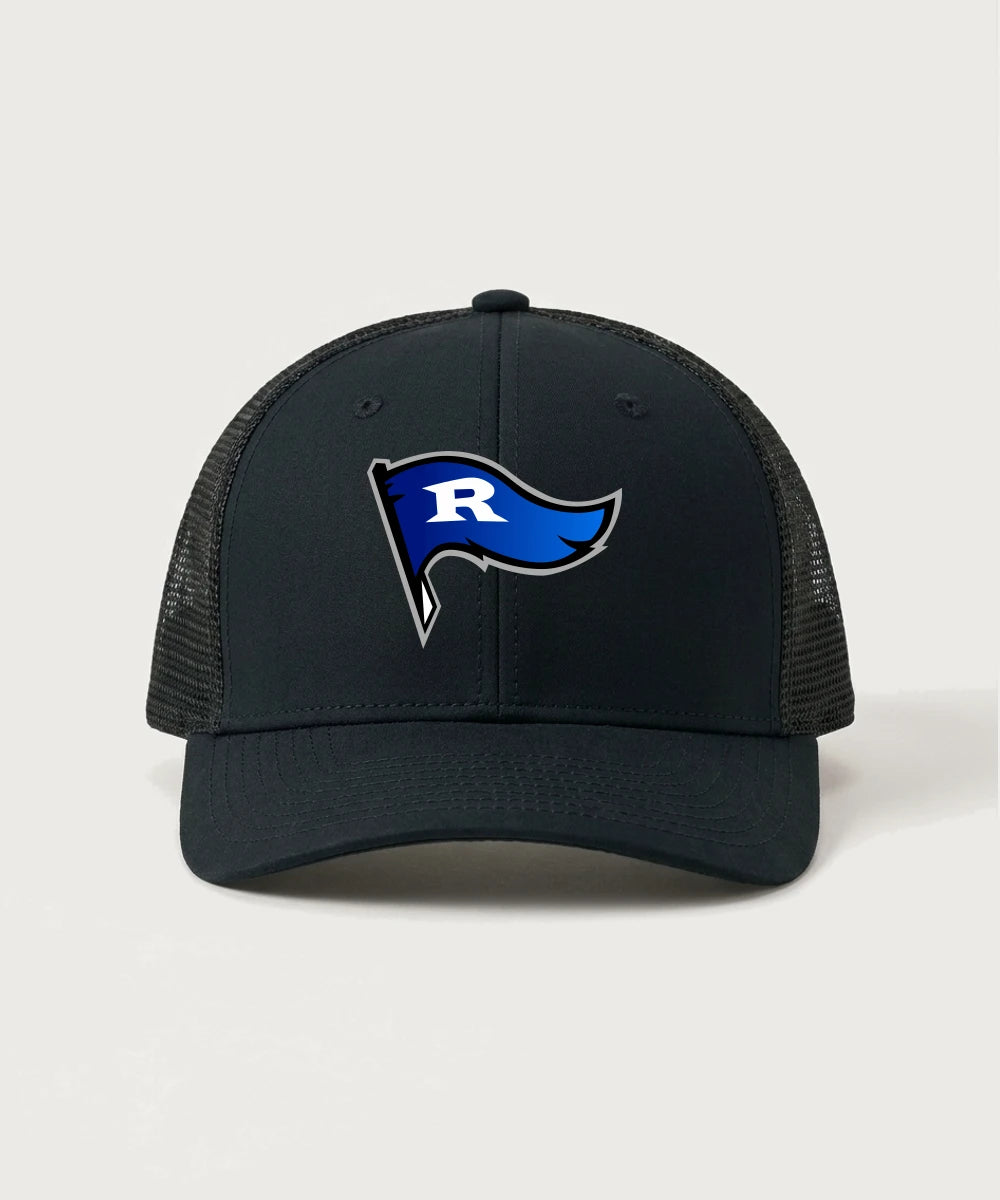 Red Lake County Central Football (Boys) - Black/ Black Sport-Tek Club Trucker Cap STC46