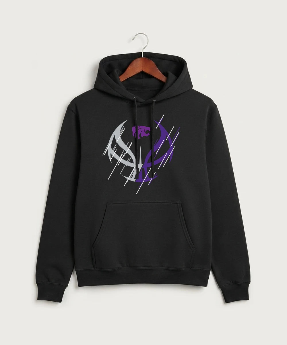 Axtell High School Basketball (Girls) Team Store - Jet Black Port & Co Core Fleece Pullover Hooded Sweatshirt. PC78H