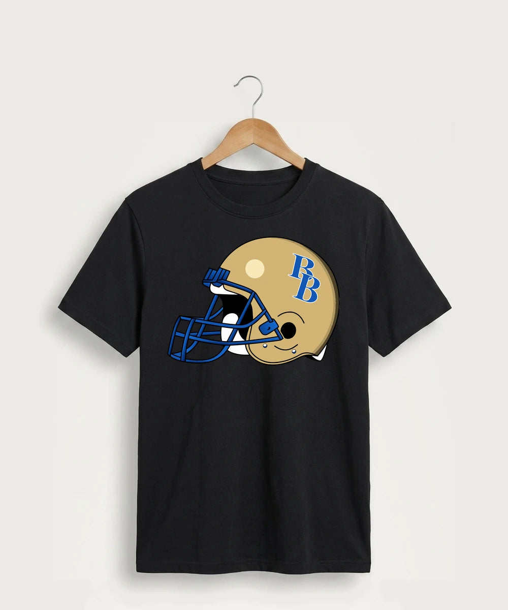 Braham Area High School Football (Boys) - Jet Black Port & Co Core Cotton Tee. PC54