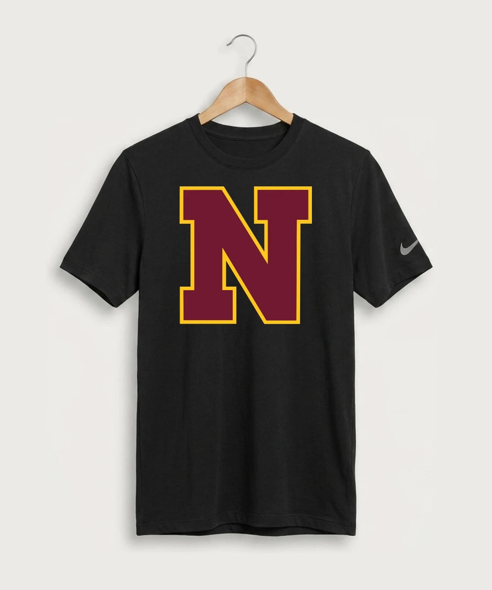 Northfield High School Volleyball (Girls) - Black Nike Swoosh Sleeve rLegend Tee NKDX8730
