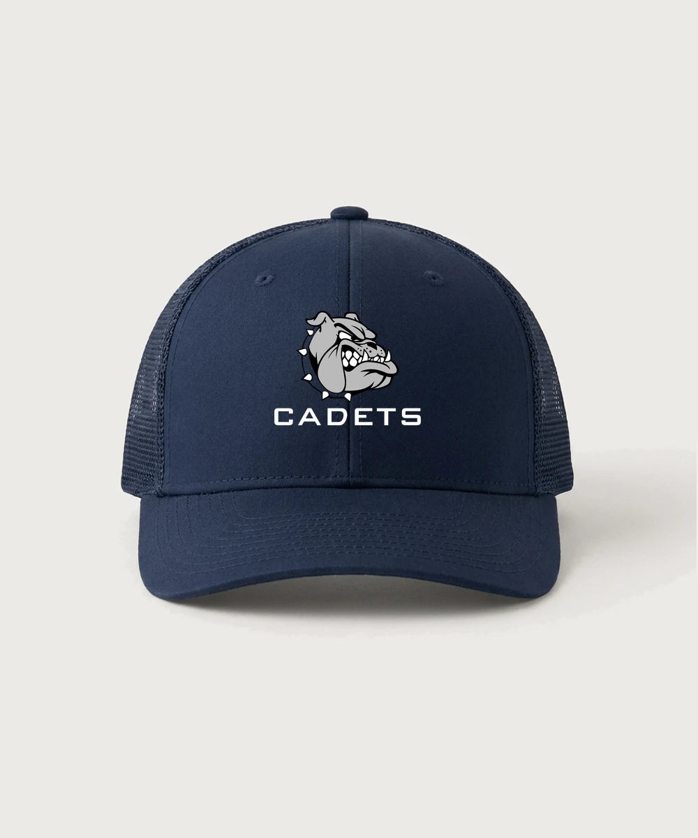 Sargent County High School Football (Boys) - True Navy/ True Navy Sport-Tek Club Trucker Cap STC46
