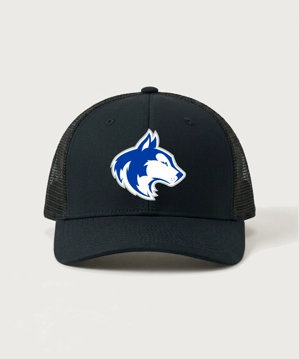 Owatonna High School Volleyball (Girls) - Black/ Black Sport-Tek Club Trucker Cap STC46