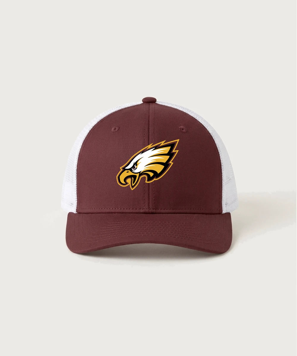 Dover-Eyota High School Volleyball (Girls) - Maroon/ White Sport-Tek Club Trucker Cap STC46