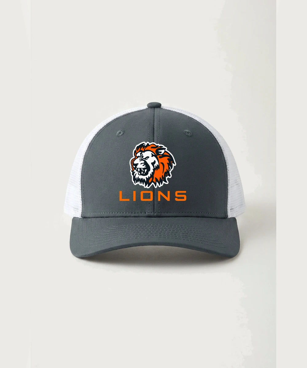 Ogilvie High School Football (Boys) - Iron Grey/ White Sport-Tek Club Trucker Cap STC46