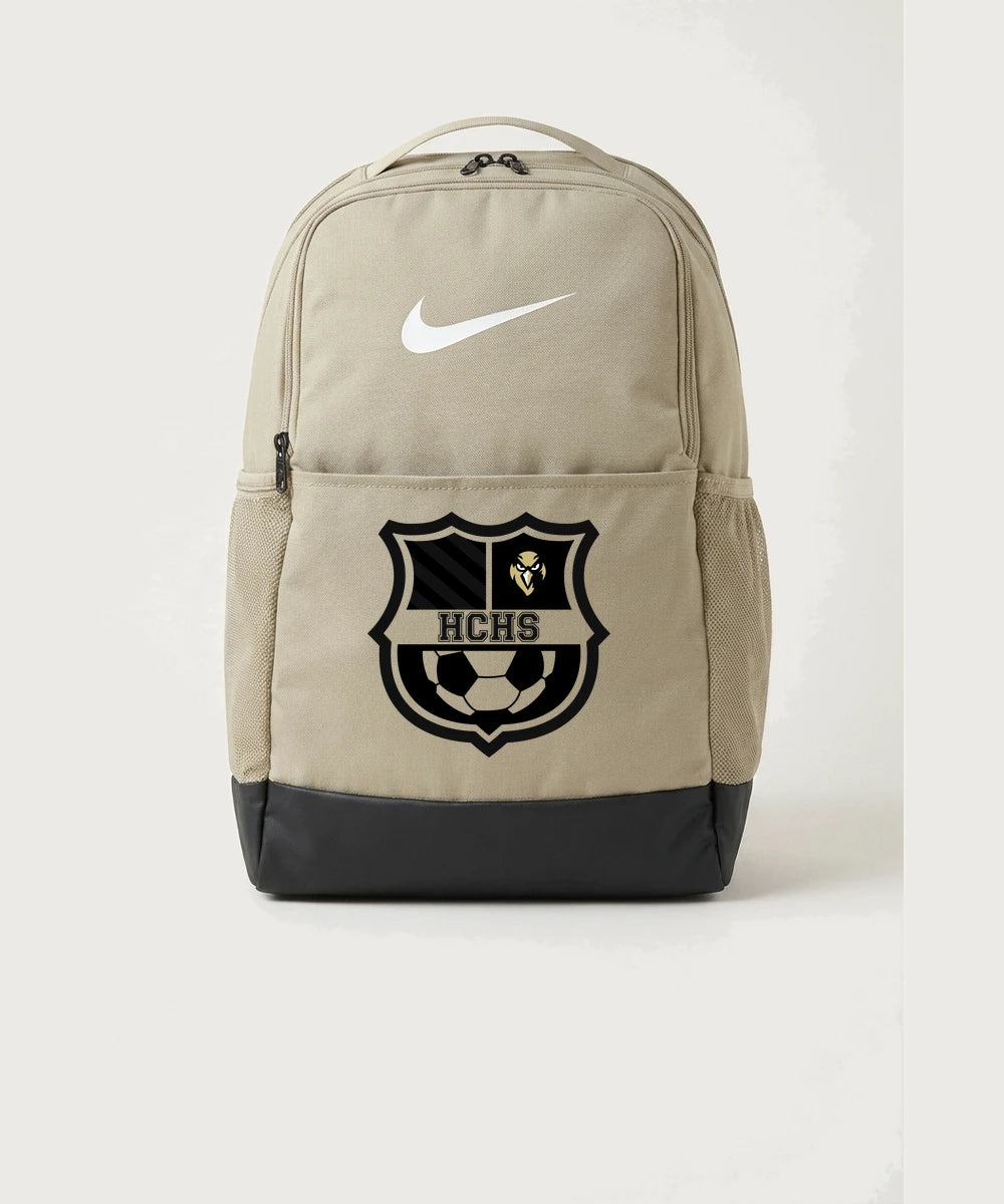 Hudson Catholic High School Soccer Team Store - Desert Khaki Nike Brasilia Medium Backpack NKDH7709