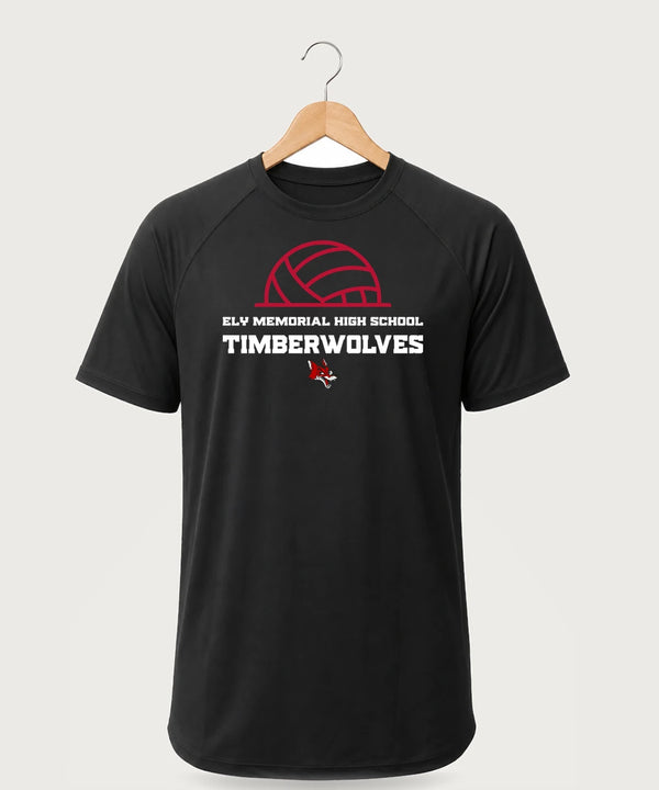 Ely Memorial High School Volleyball (Girls) - Black Tee