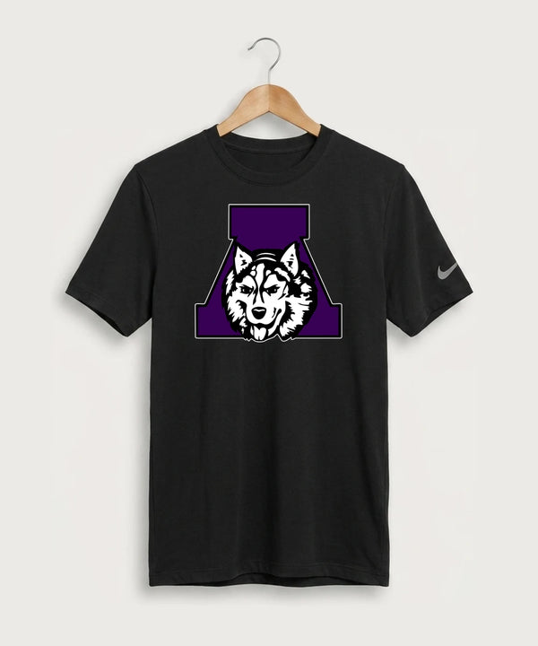 Albany High School Tennis (Boys) - Black Nike Swoosh Sleeve rLegend Tee NKDX8730