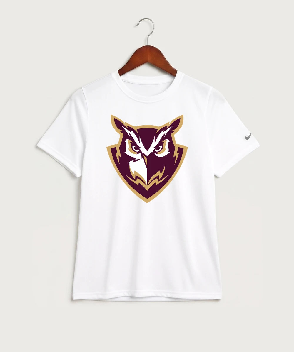 Hancock High School Football (Boys) - White Nike Youth Swoosh Sleeve rLegend Tee NKDX8787