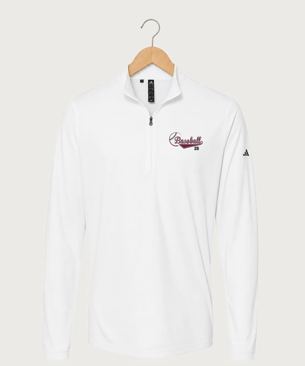 MAYBA Baseball Team Store - White Men's Ultimate365 Lightweight Quarter-Zip Pullover