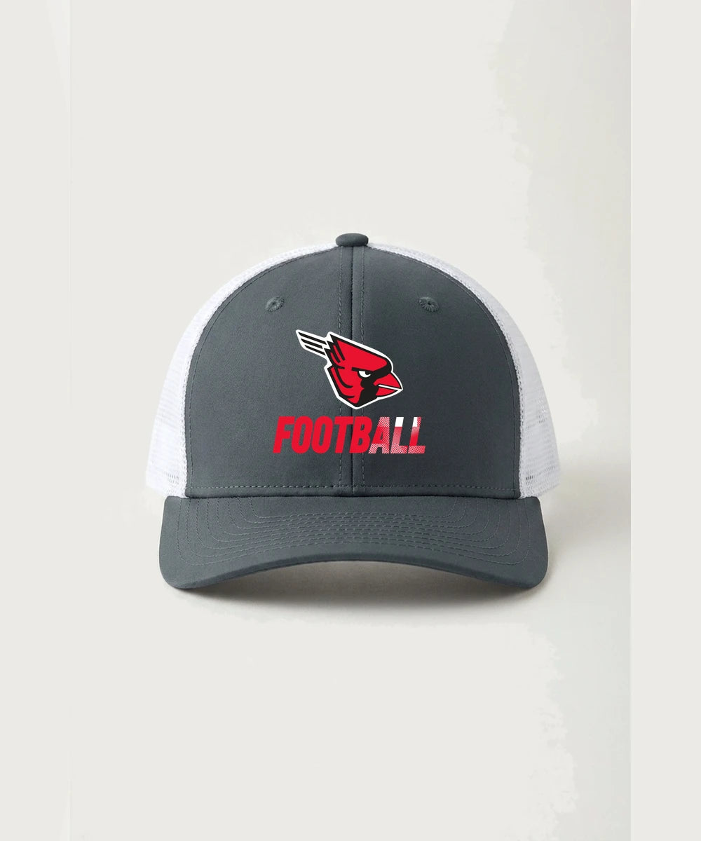 Forreston Football - Iron Grey/ White Sport-Tek Club Trucker Cap STC46