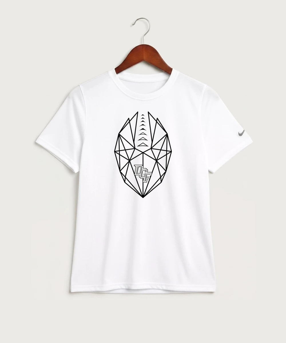 DGF High School Football (Boys) - White Nike Youth Swoosh Sleeve rLegend Tee NKDX8787
