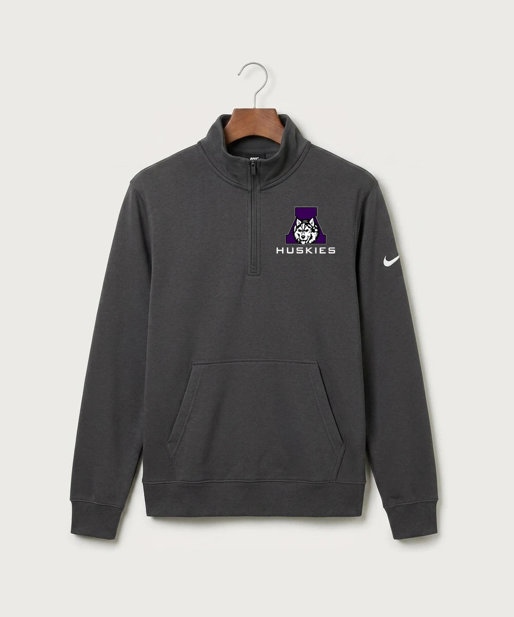 Albany High School Volleyball (Girls) - Anthracite Nike Club Fleece Sleeve Swoosh 1/2-Zip NKDX6718