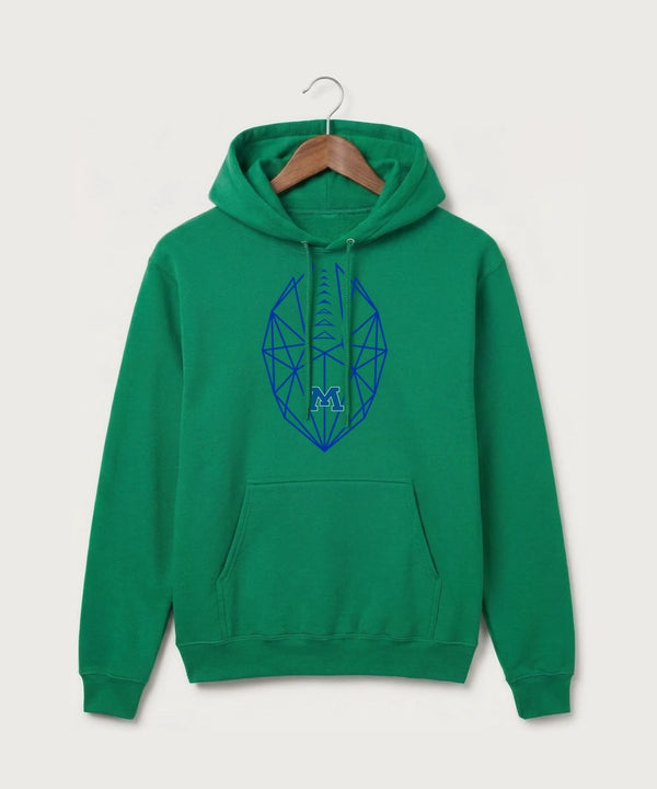 Minnewaska Area High School Football (Boys) - Kelly Port & Co Core Fleece Pullover Hooded Sweatshirt. PC78H