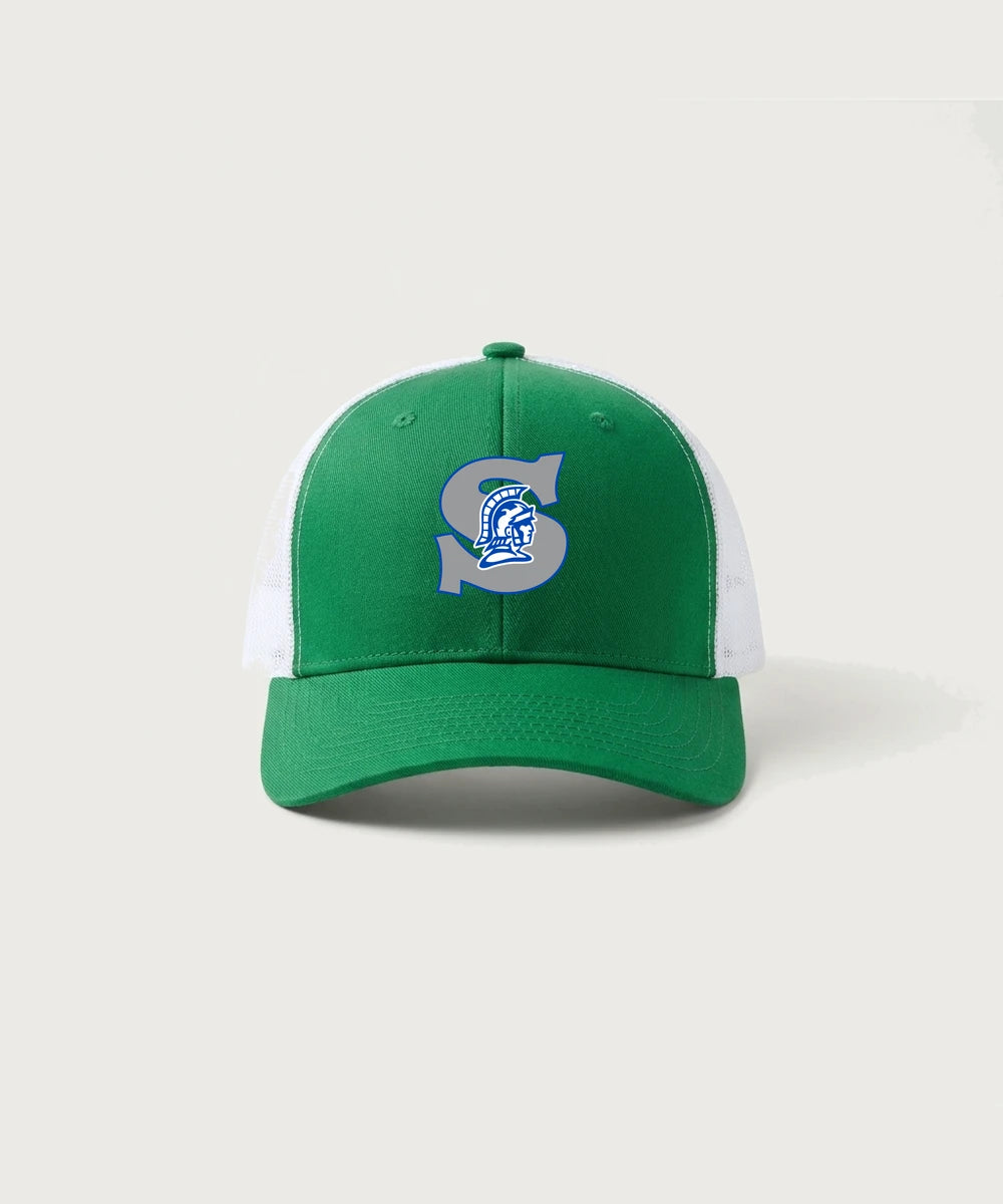 Green Bay Southwest High School Volleyball (Girls) - True Kelly Green/ White Sport-Tek Club Trucker Cap STC46