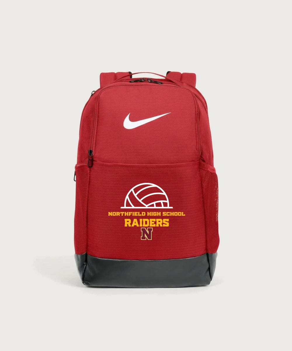 Northfield High School Volleyball (Girls) - University Red Nike Brasilia Medium Backpack NKDH7709