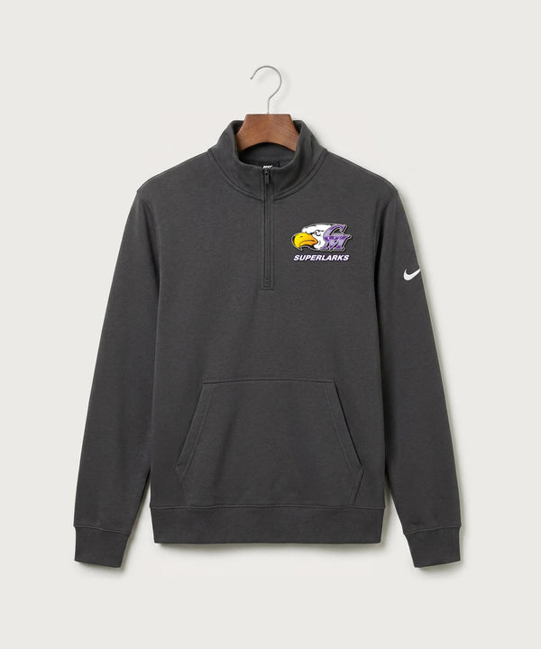 Grand Meadow Football - Anthracite Nike Club Fleece Sleeve Swoosh 1/2-Zip NKDX6718