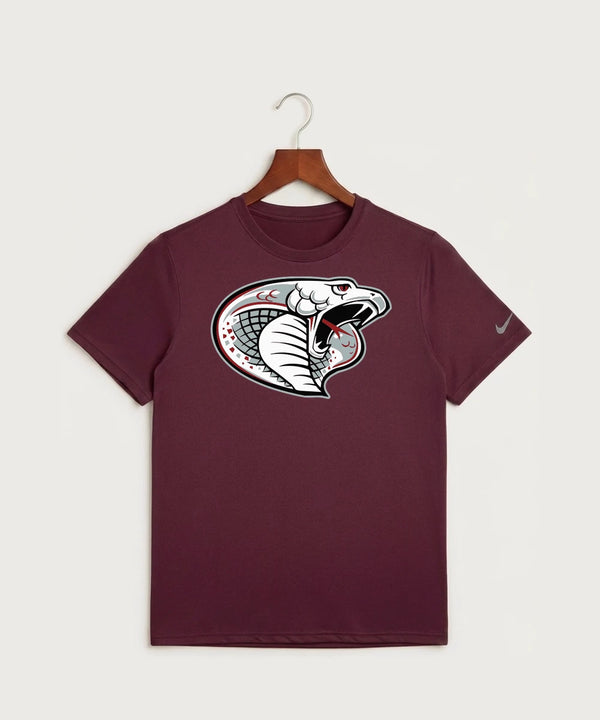 Triton High School Volleyball (Girls) - Deep Maroon Nike Swoosh Sleeve rLegend Tee NKDX8730